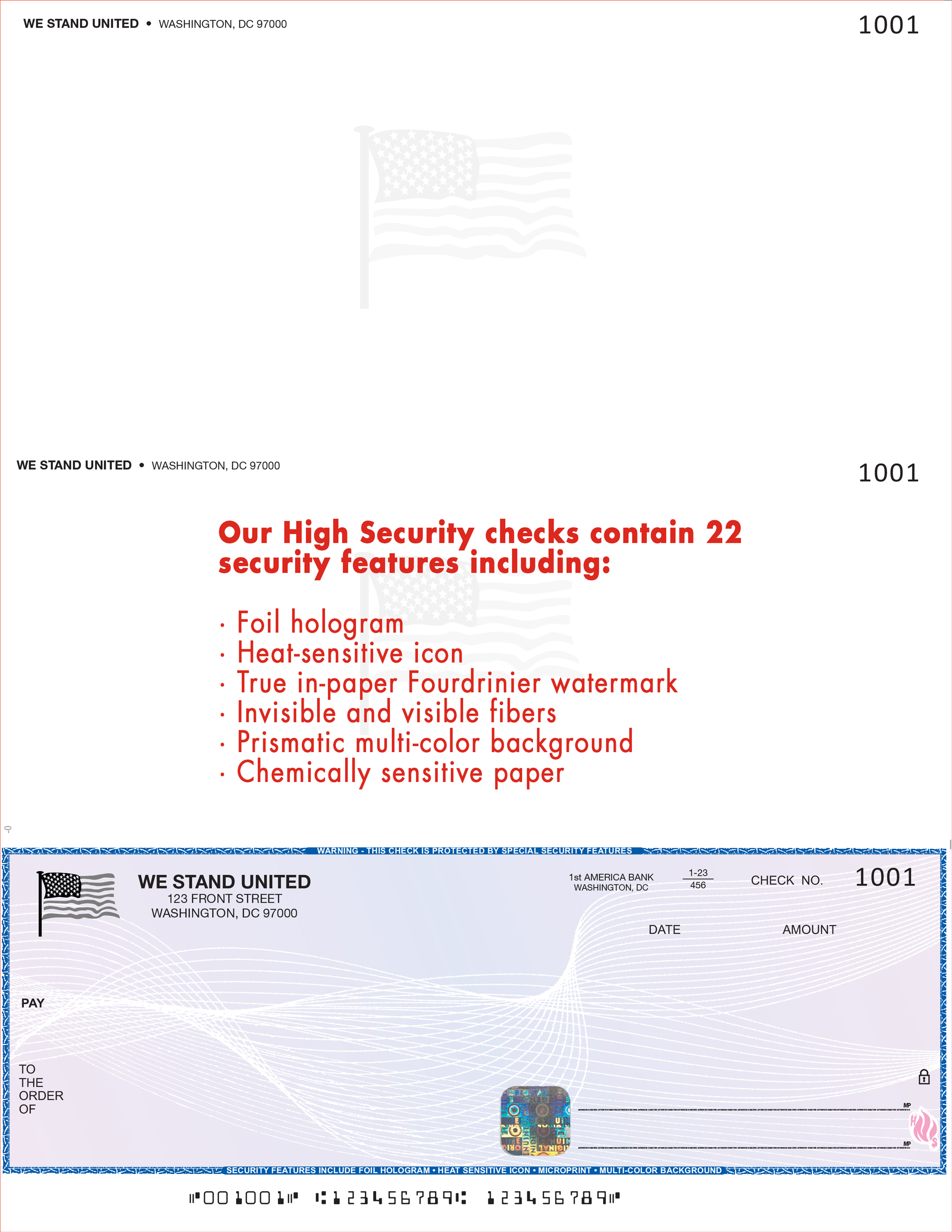 computer forms inc blank check sample