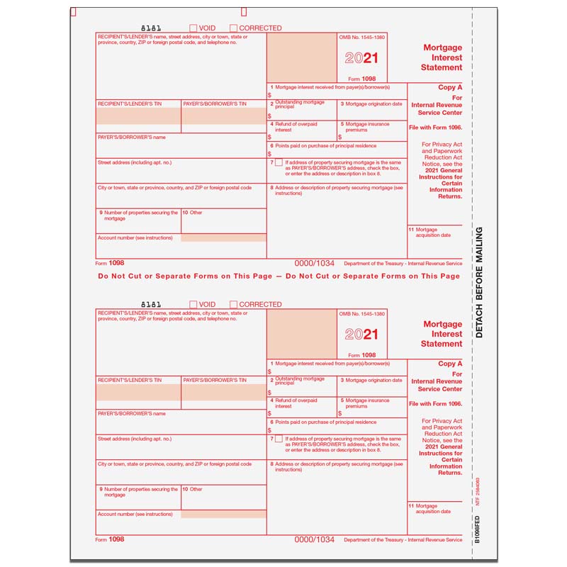 1098 mortgage interest statement copy a 1098 mortgage interest form